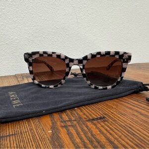 KREWE Jena Harlequin & Harlequin Over Petal Sunglasses